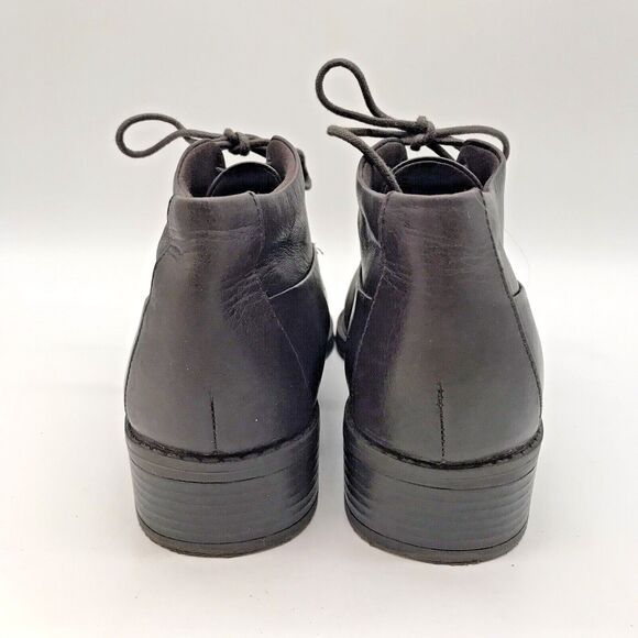 Easy Spirit Lidia Chukka Boot Women's 8.5 W Brown Leather Lace Up Oxford Boots - Picture 4 of 10